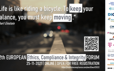 12e Forum Européen sur l’Éthique, la Conformité et l’Intégrité 25/11/2021